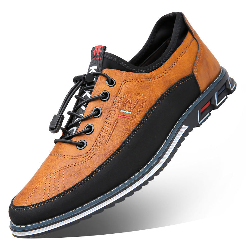 Aaron - Codzienne antypoślizgowe skórzane sneakersy dla mężczyzn