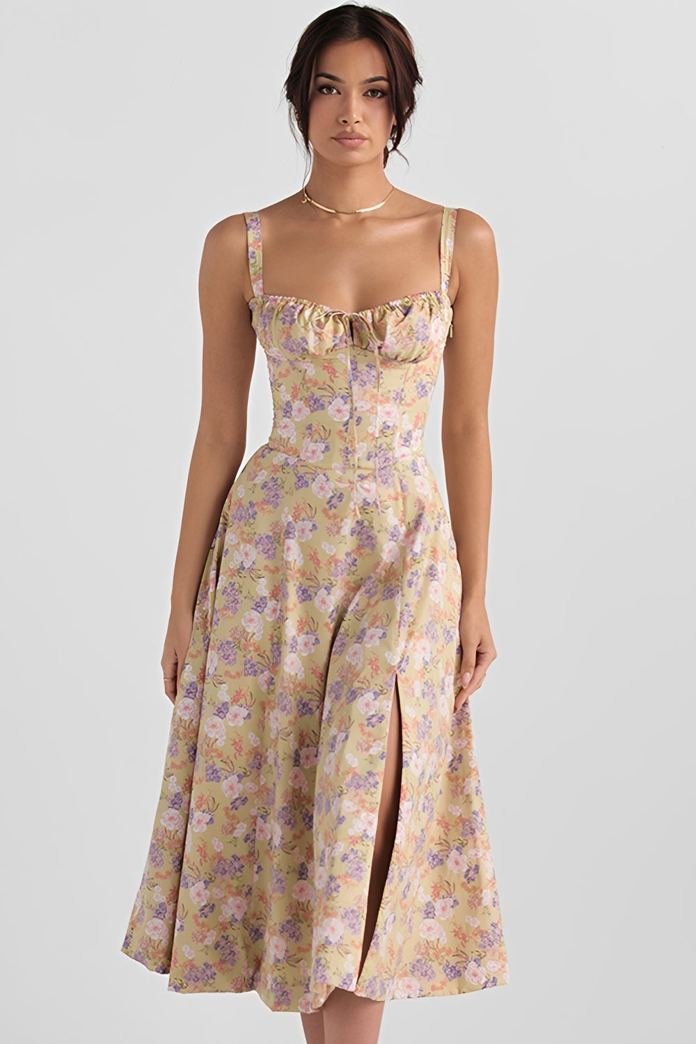 Claudia - Stylowa sukienka w kwiaty dla kobiet