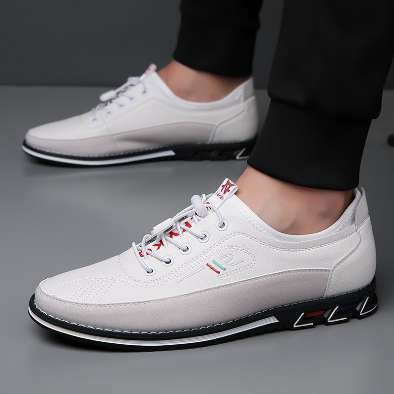 Aaron - Codzienne antypoślizgowe skórzane sneakersy dla mężczyzn
