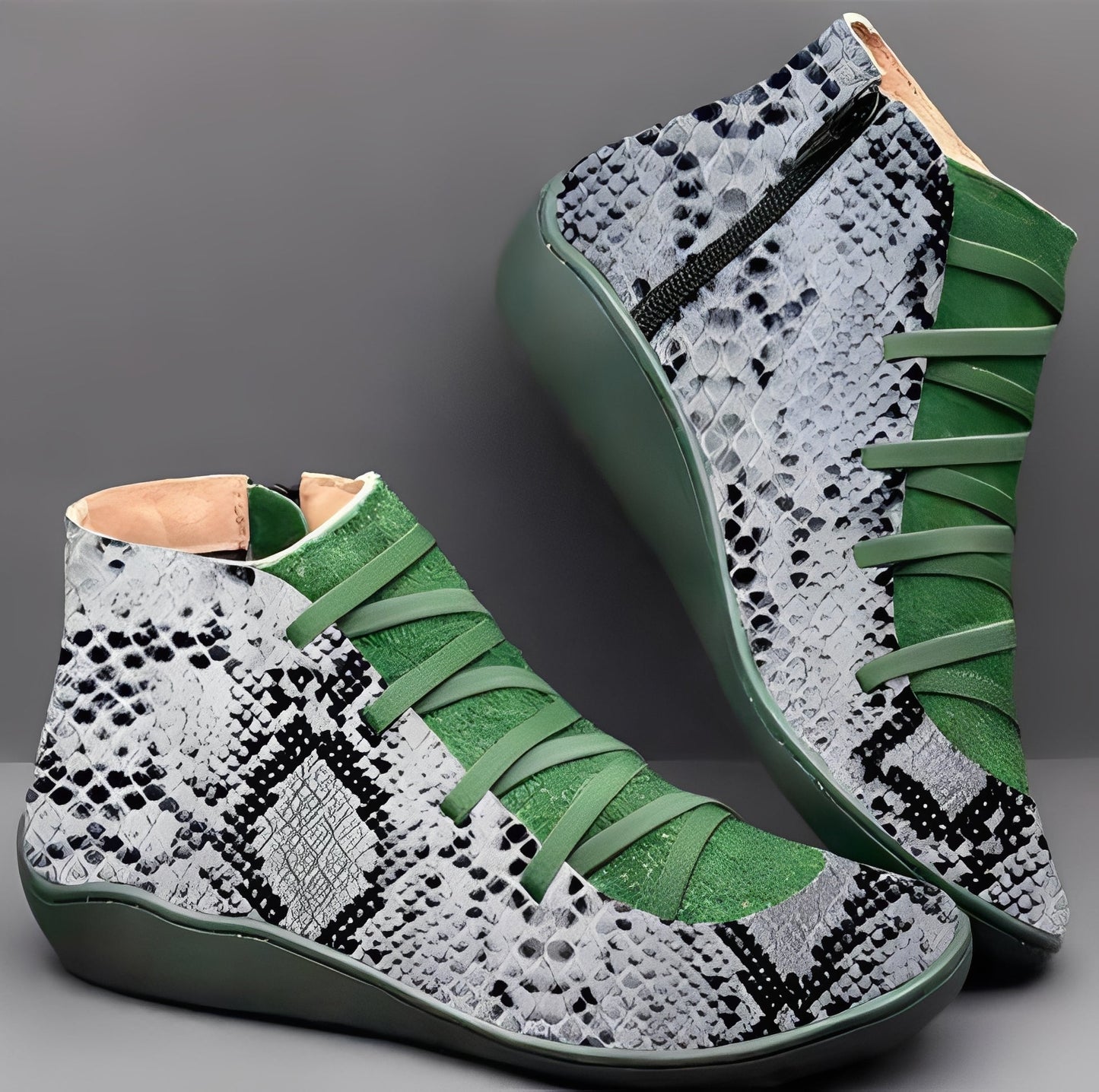 Emma - Damskie wygodne codzienne buty skórzane