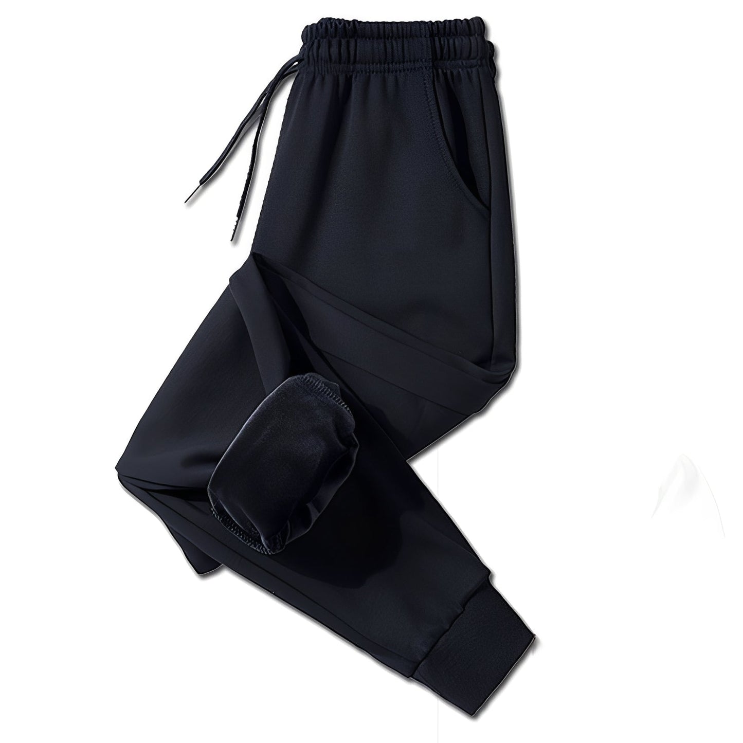 Theo - Swobodne, termiczne spodnie z prostymi nogawkami dla mężczyzn