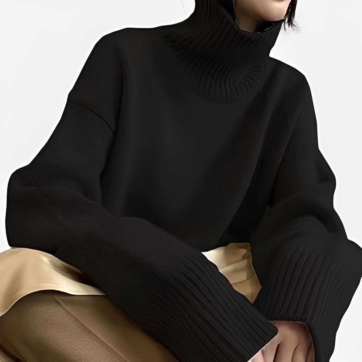 Amilia - Modny, luźno dopasowany golf dla kobiet