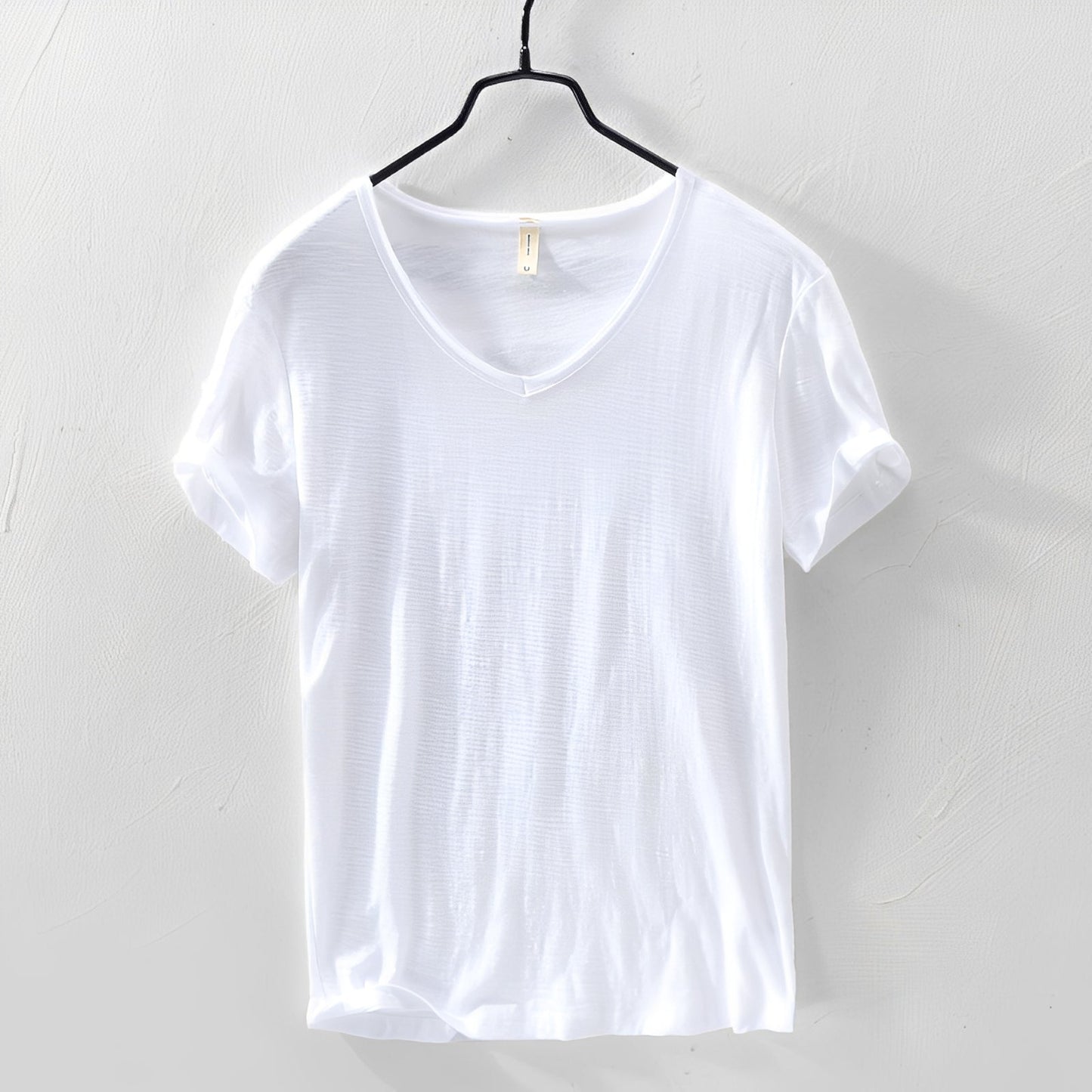 Lardo - Oddychająca koszulka męska w jednolitym kolorze