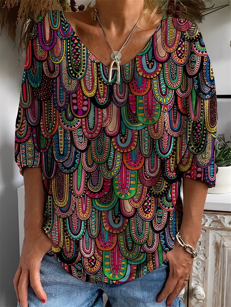 Molly - Stylowa bluzka z długim rękawem dla kobiet