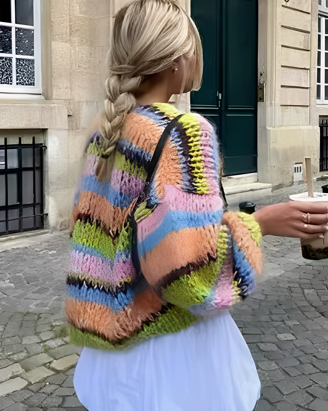 Marlee - Kobiecy sweter w kolorowe paski
