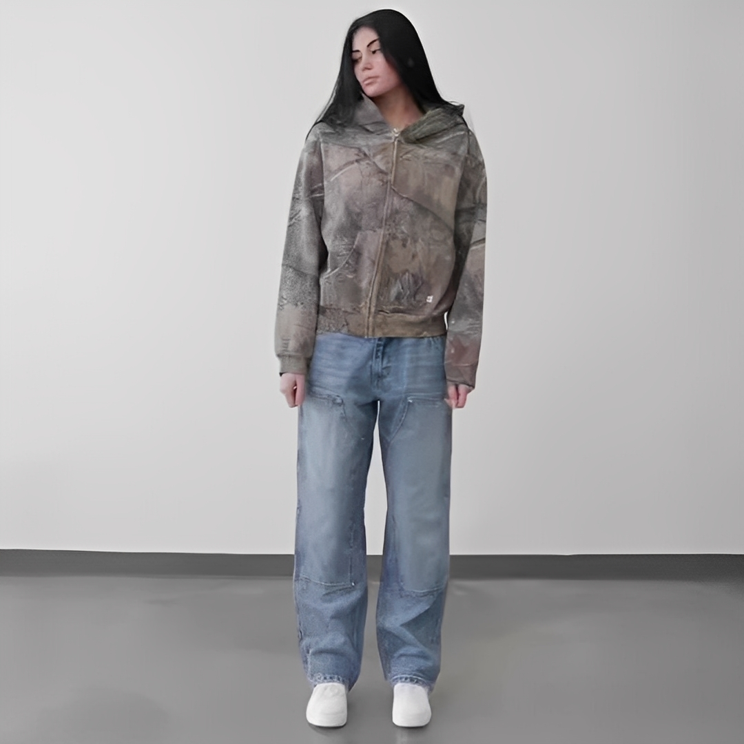 Aarenie - Oversizowa bluza z kapturem dla kobiet