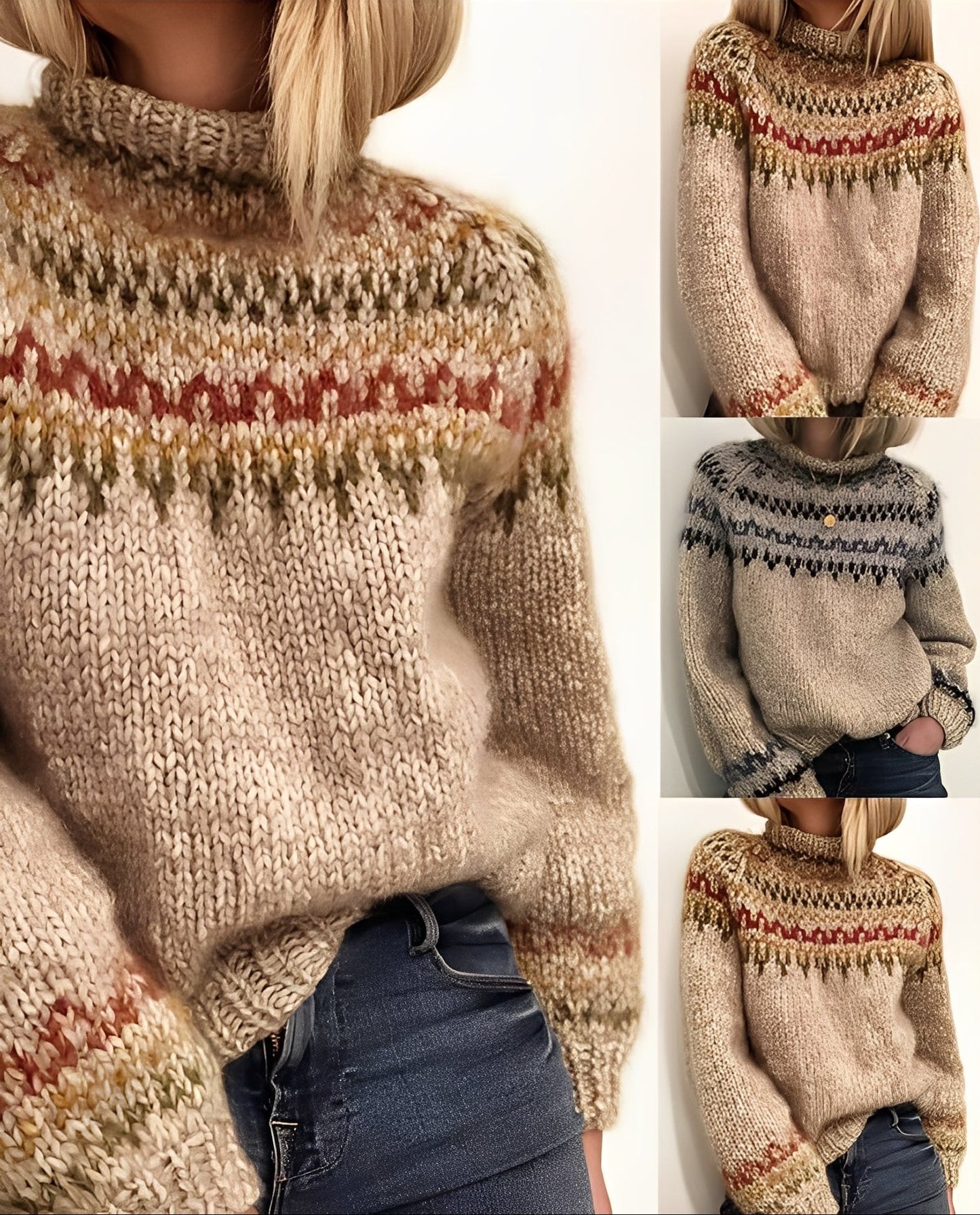 Macey - Gruby sweter damski