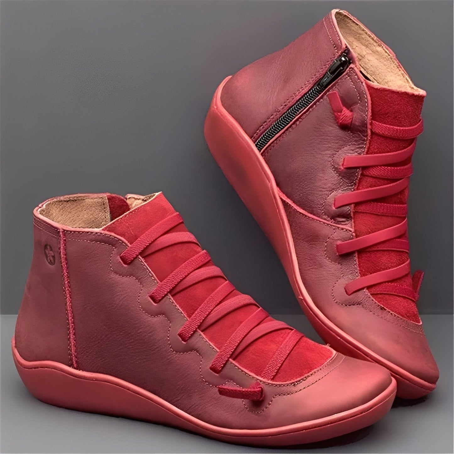 Emma - Damskie wygodne codzienne buty skórzane