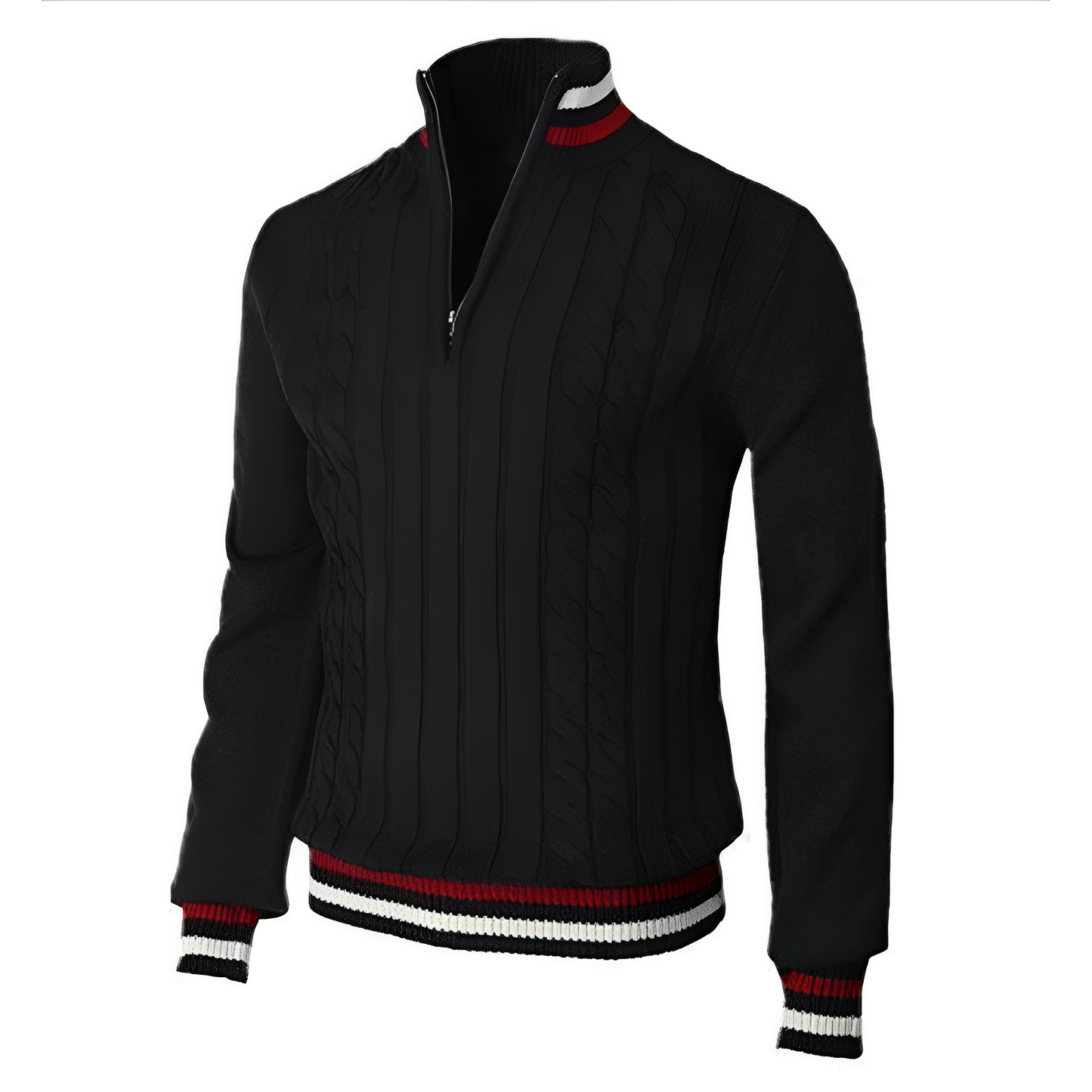 Jerry - Elegancki męski sweter z wysokim kołnierzem