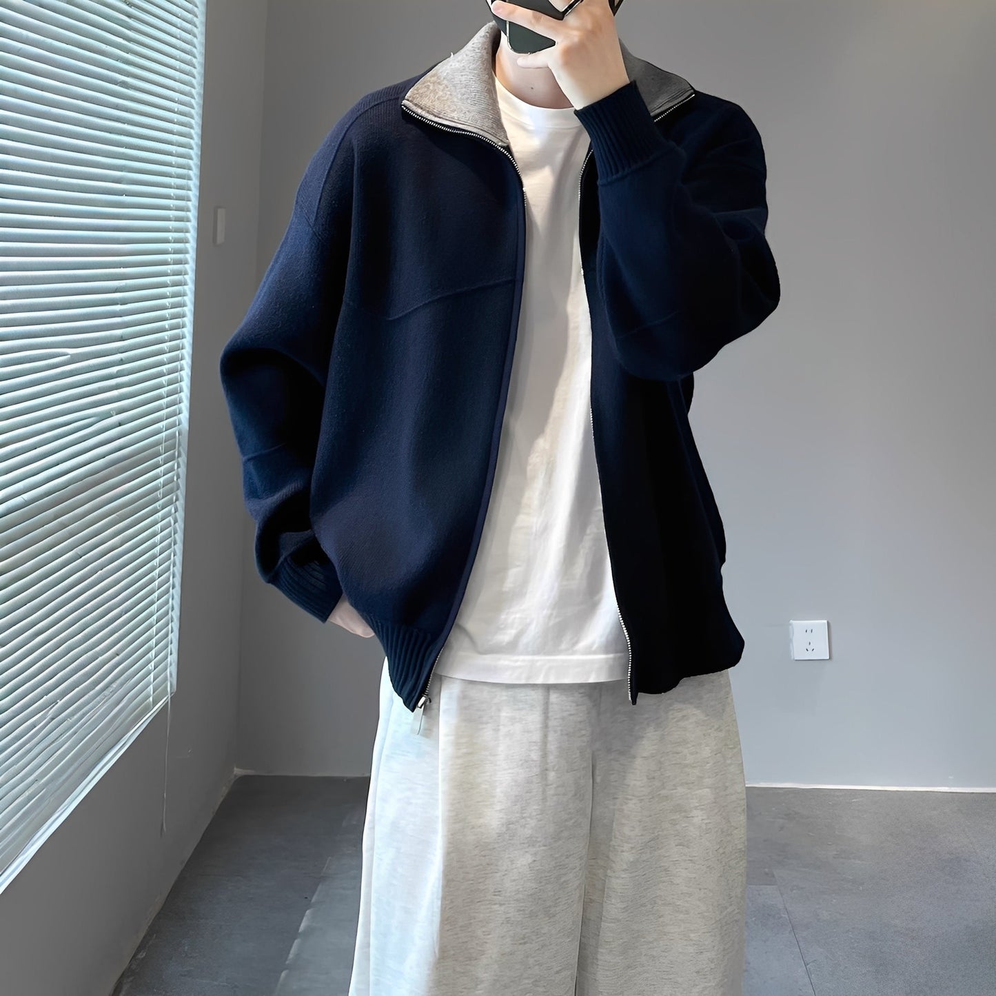 Henry - Elegancki, swobodny kardigan dla mężczyzn