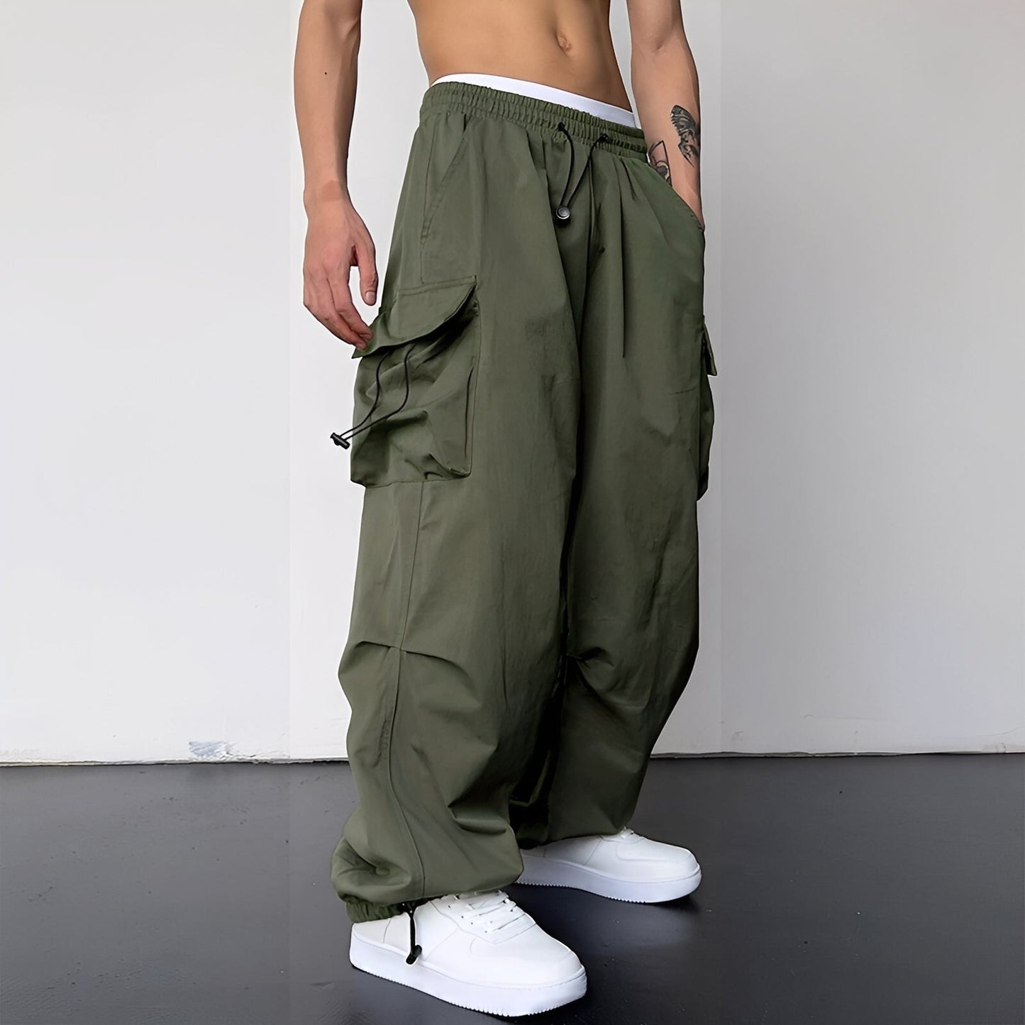 Kaleb - Modne Baggy-Cargohose dla Panów