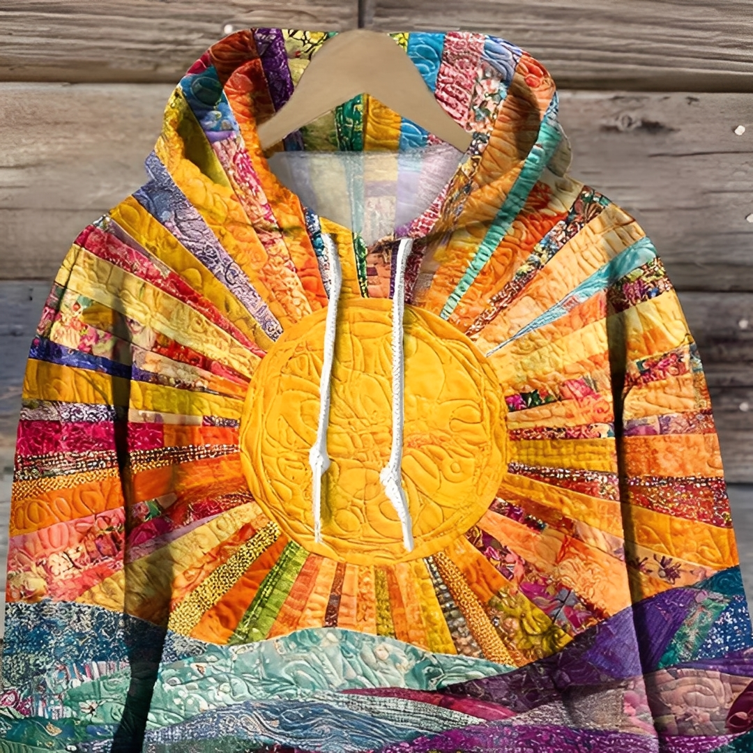 Suzy - Kolorowa damska bluza z kapturem