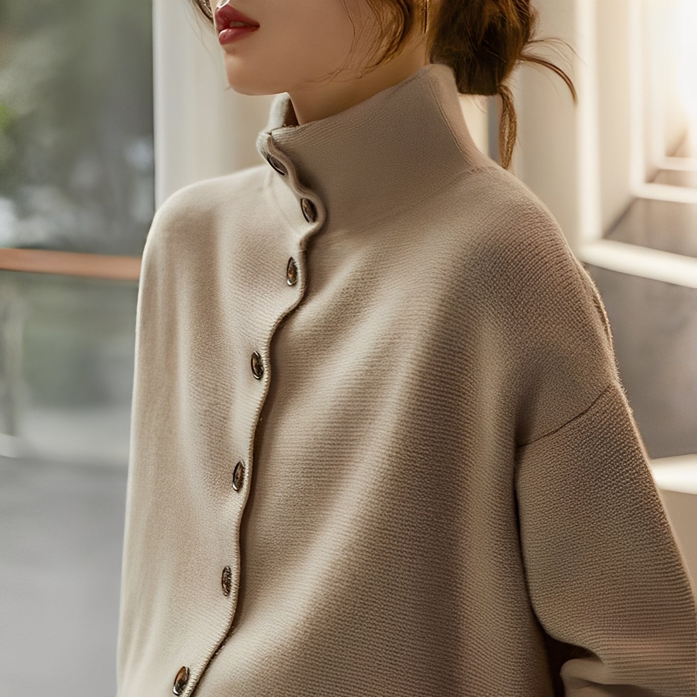 Evelynn - Modny sweter z golfem dla kobiet