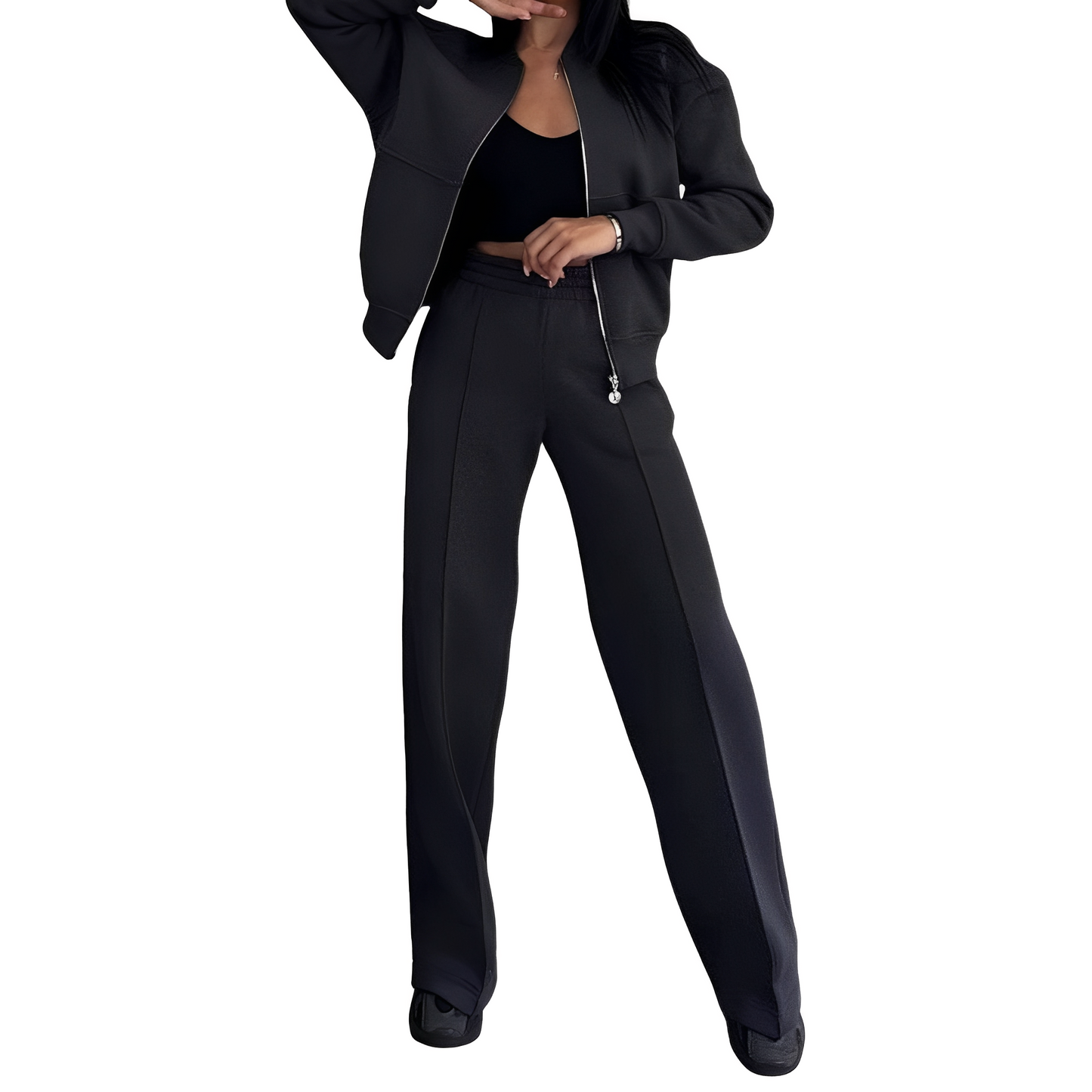 Nina - Nowoczesny dwuczęściowy zestaw wypoczynkowy dla kobiet