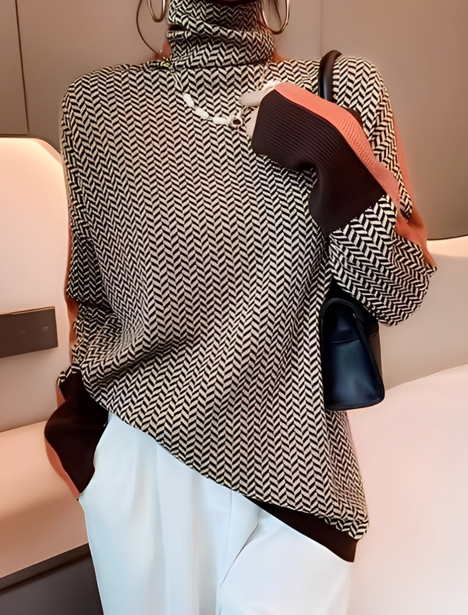 Bryony - Modny damski sweter z golfem