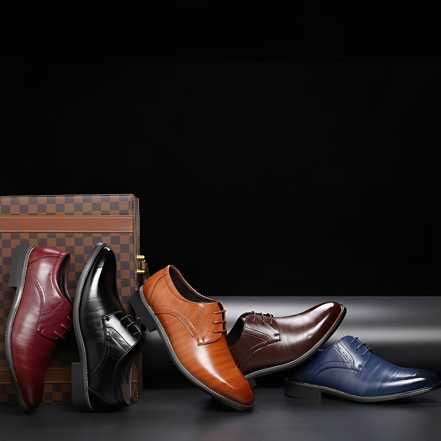 Desmond - Eleganckie skórzane buty z brogue dla mężczyzn