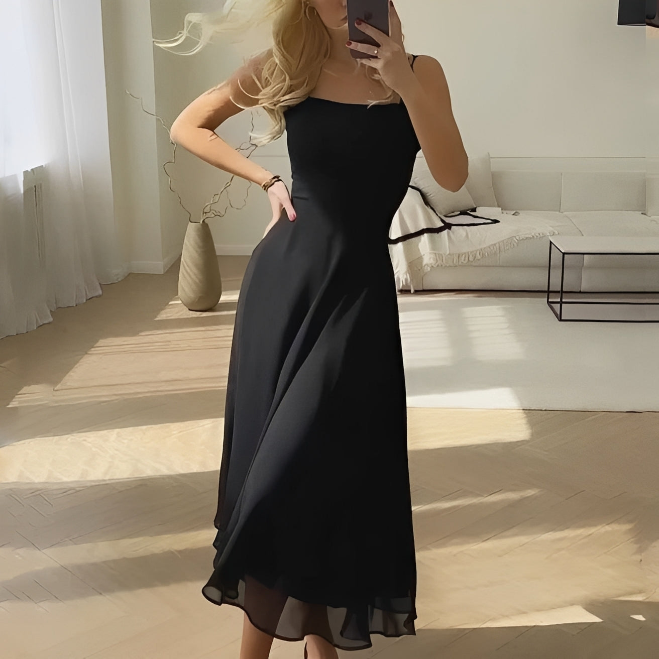 Darcie - Luźna bezrękawowa sukienka dla kobiet