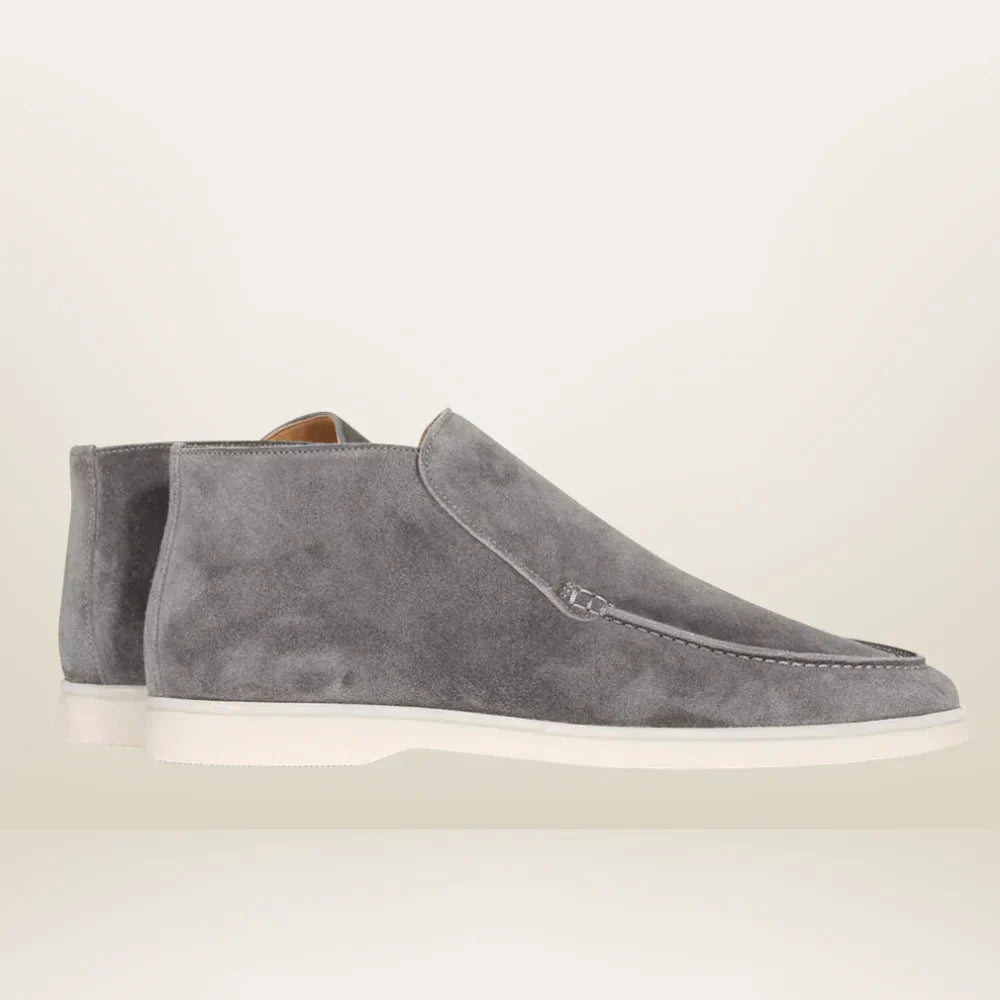 Argyle - Męskie loafersy z zamszu