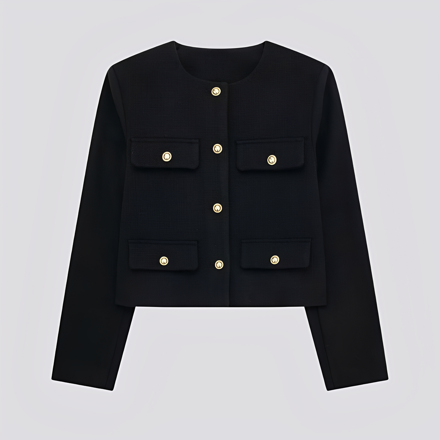 Emelia - Elegancki krótki płaszcz z guzikami dla kobiet