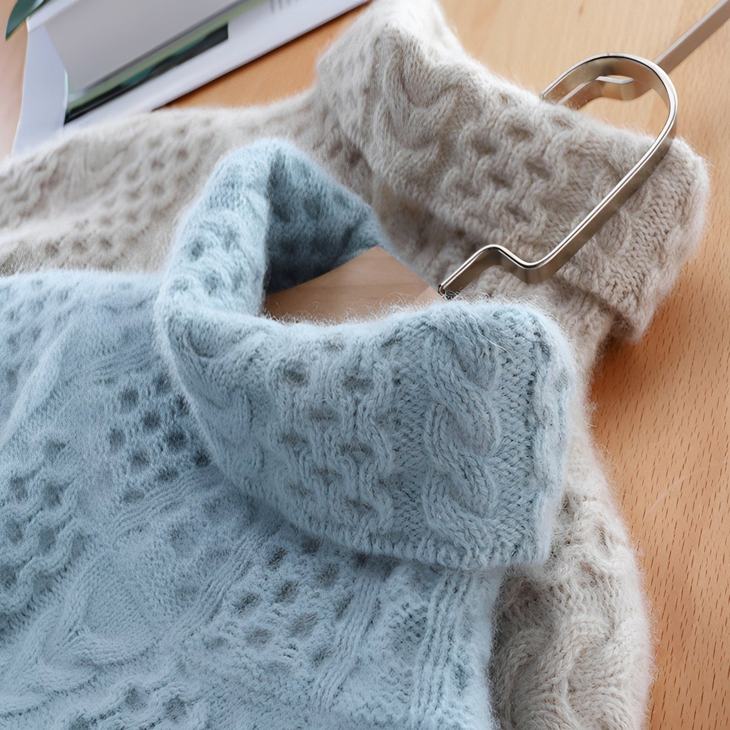 Hayacint - Wełniany damski golf na ciepło