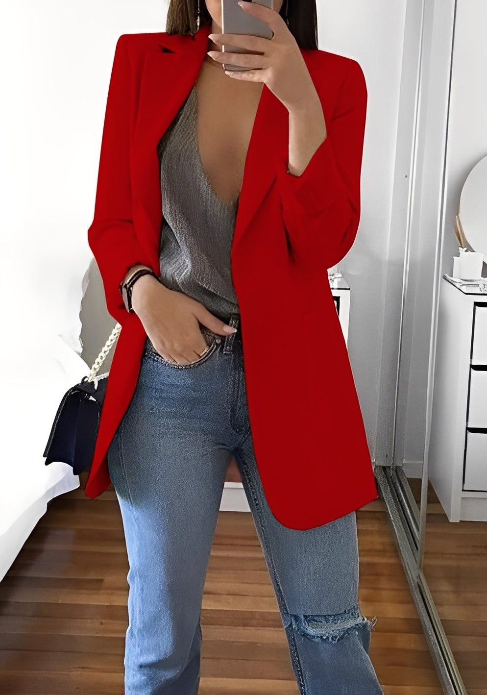 Stephanie - Szykowny, dobrze dopasowany żakiet dla kobiet