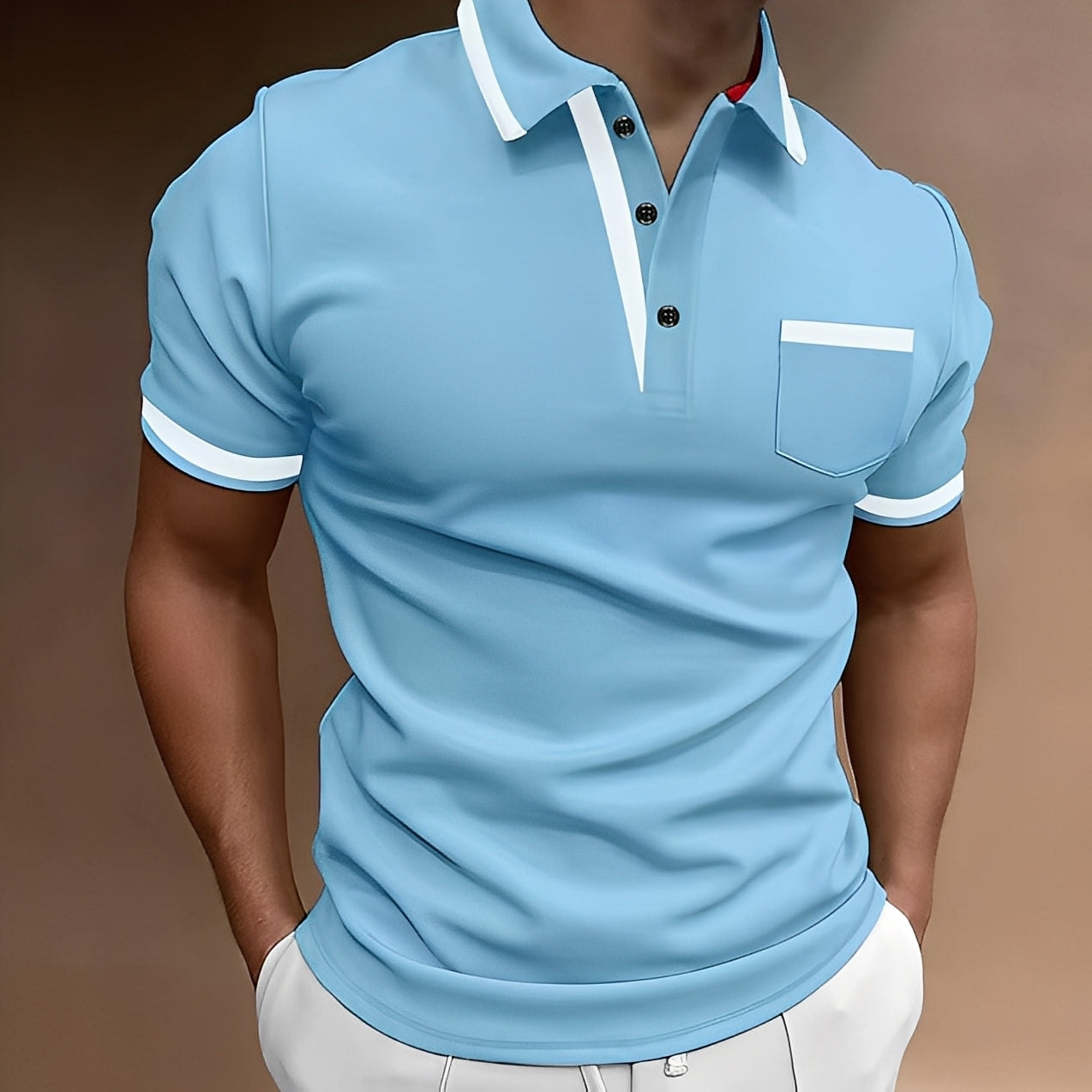 Alijah - Elegancka, dobrze leżąca męska koszulka polo