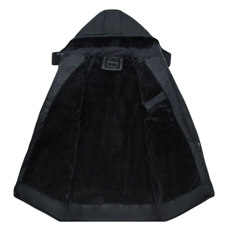 Hugo – Czarna zimowa kurtka dla mężczyzn