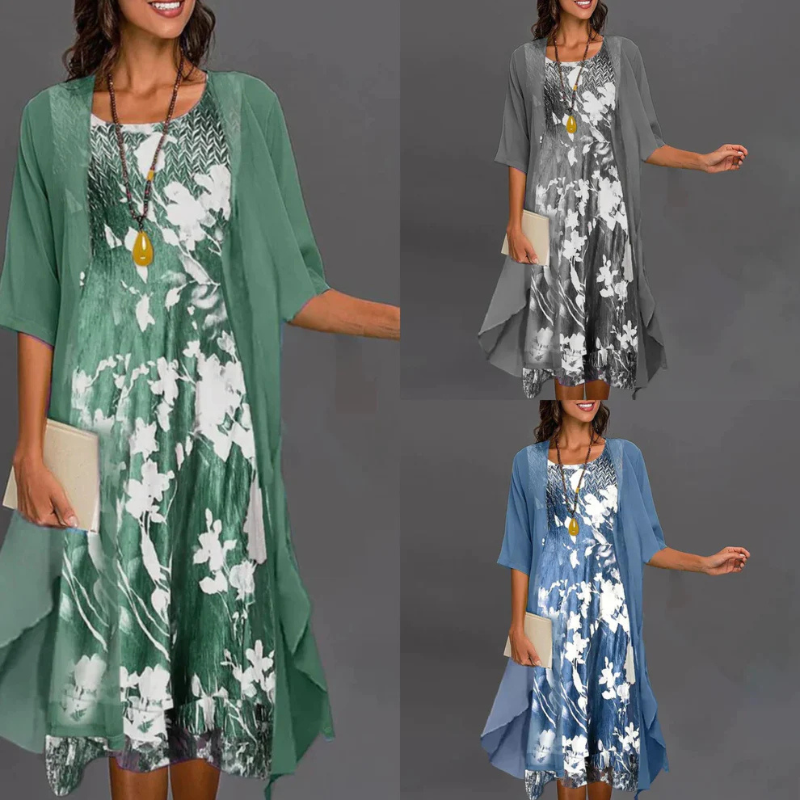 Celia – Mini-sukienka w kwiaty z blezerem