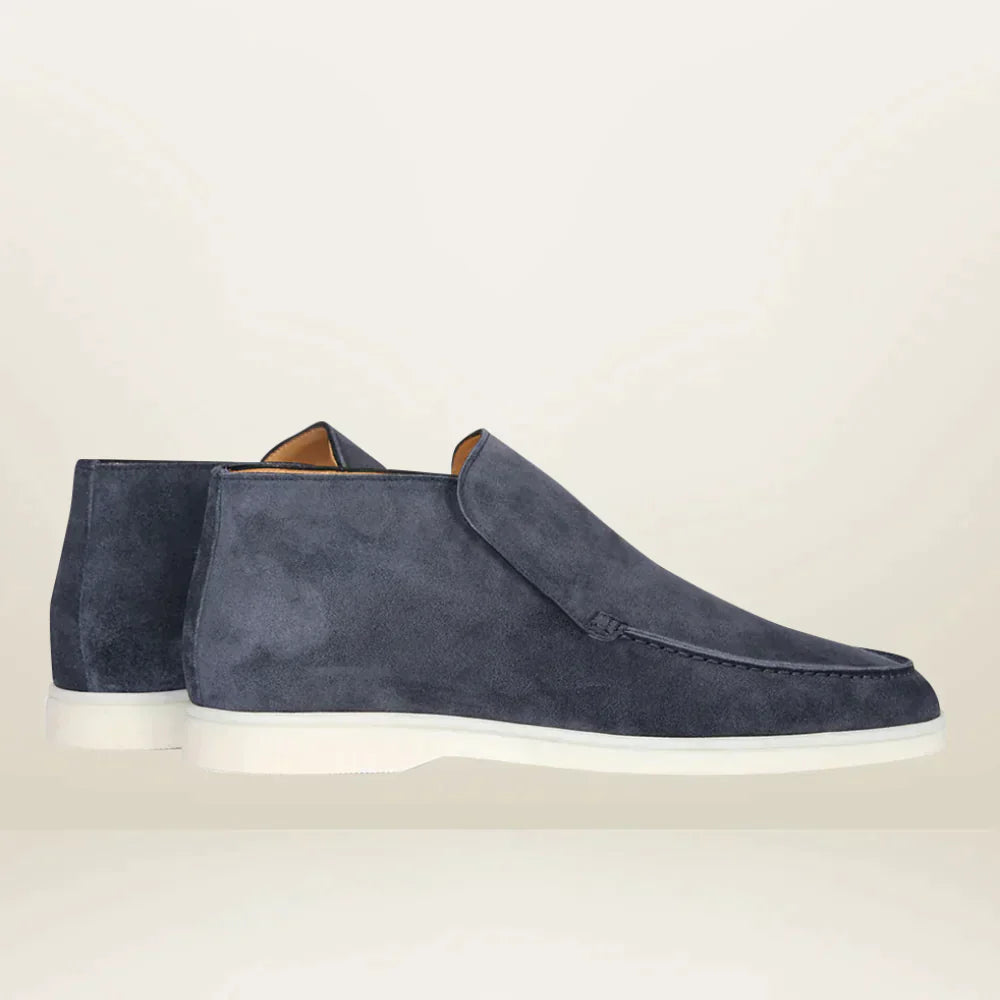 Argyle - Męskie loafersy z zamszu