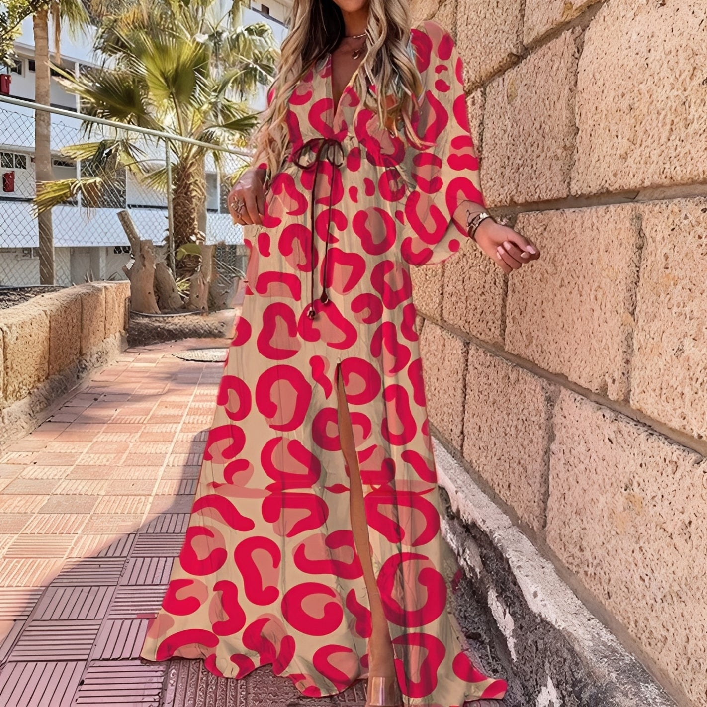 Elizabeth - Stylowa, nieregularna suknia maxi dla kobiet