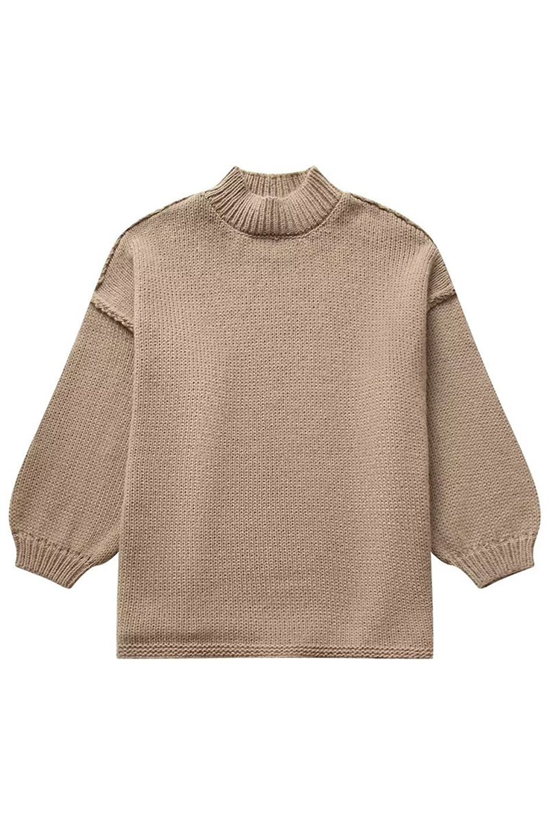 Suki - Lekki sweter z okrągłym dekoltem