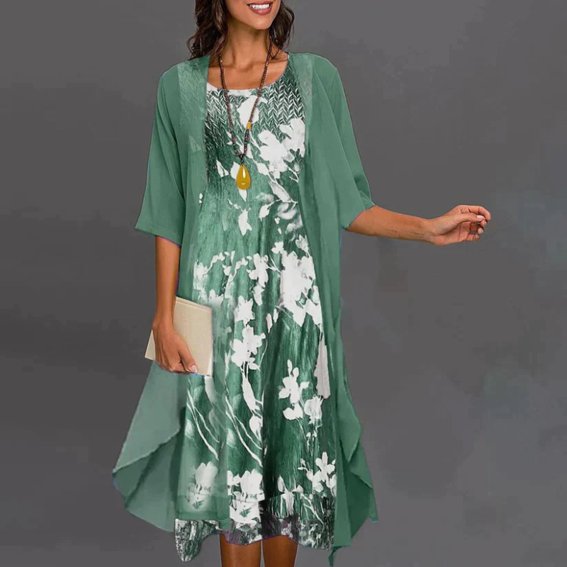 Celia – Mini-sukienka w kwiaty z blezerem