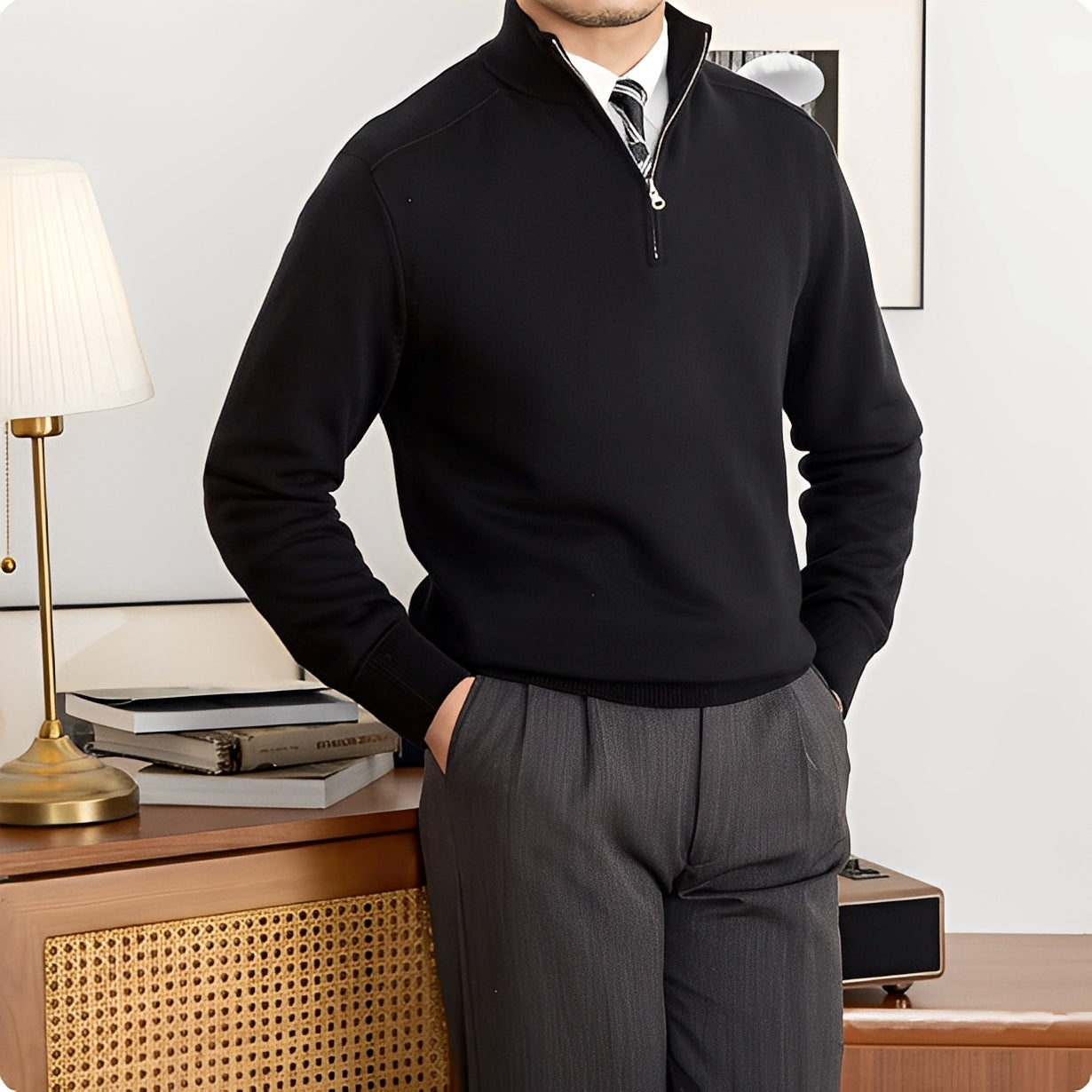 Wystan - Stylowy męski sweter z wełny