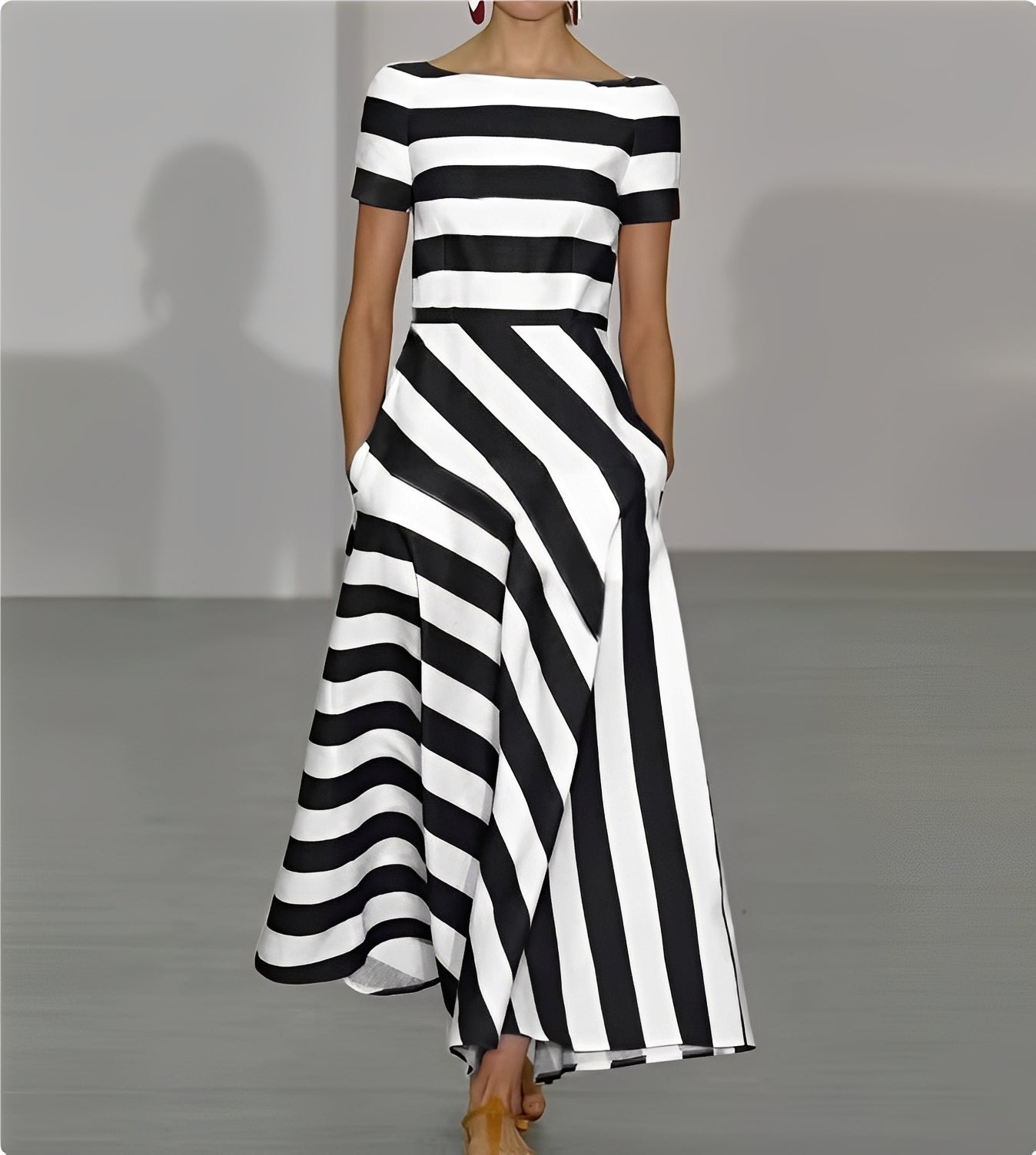 Rebecca - Stylowa suknia maxi w kroju A dla kobiet