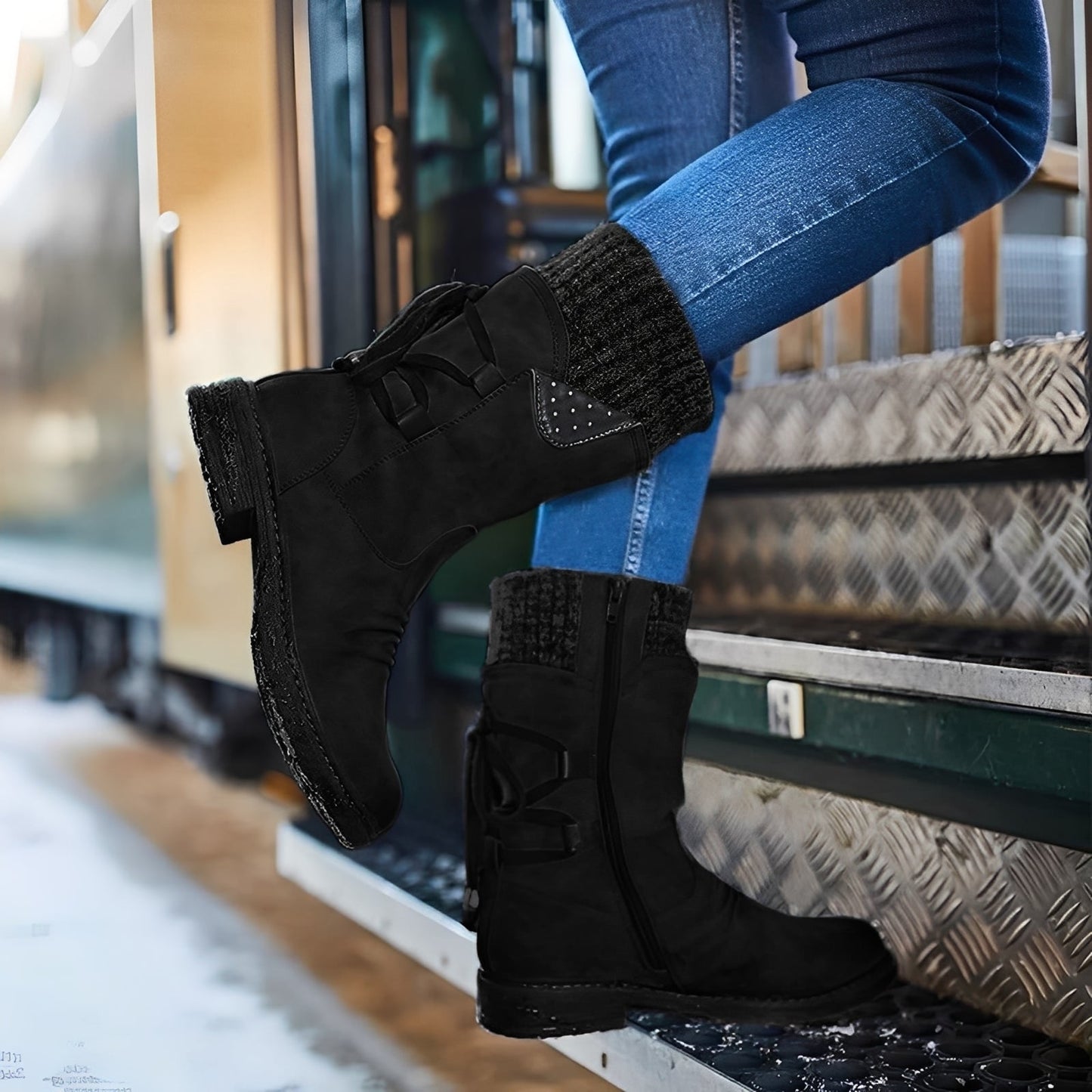 Alisonya - Wodoodporne damskie buty zimowe