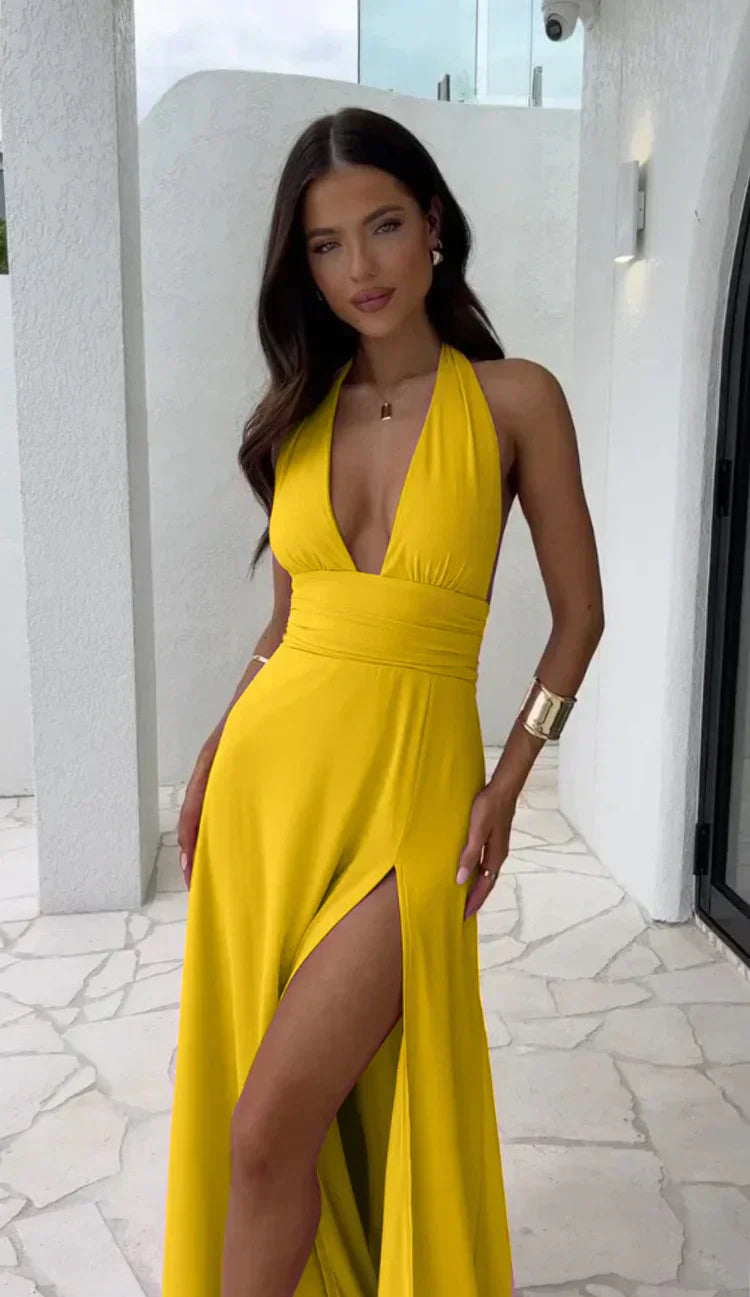 Madison – Sukienka z głębokim V-neck