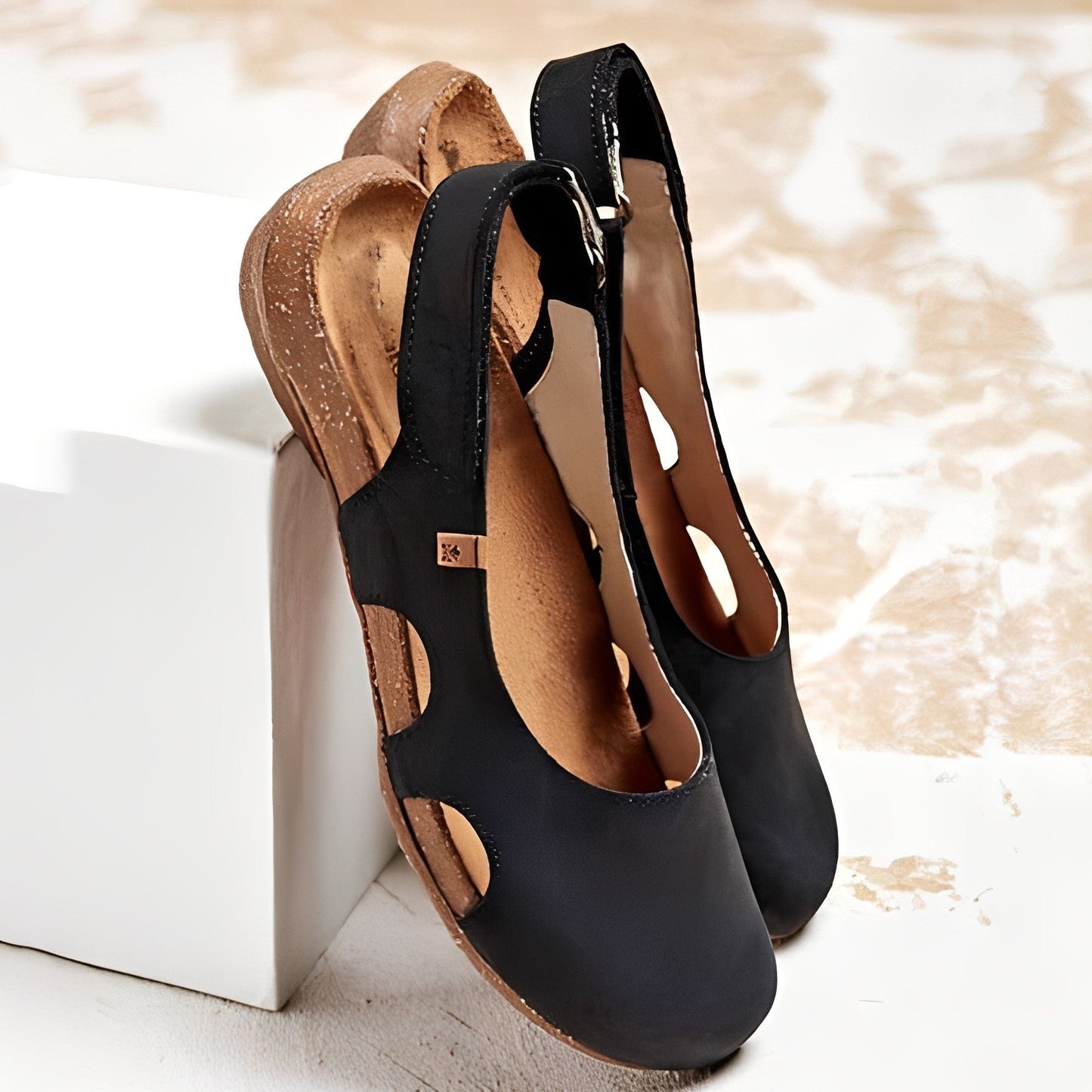 Mychal - Kobiece codzienne płaskie sandały