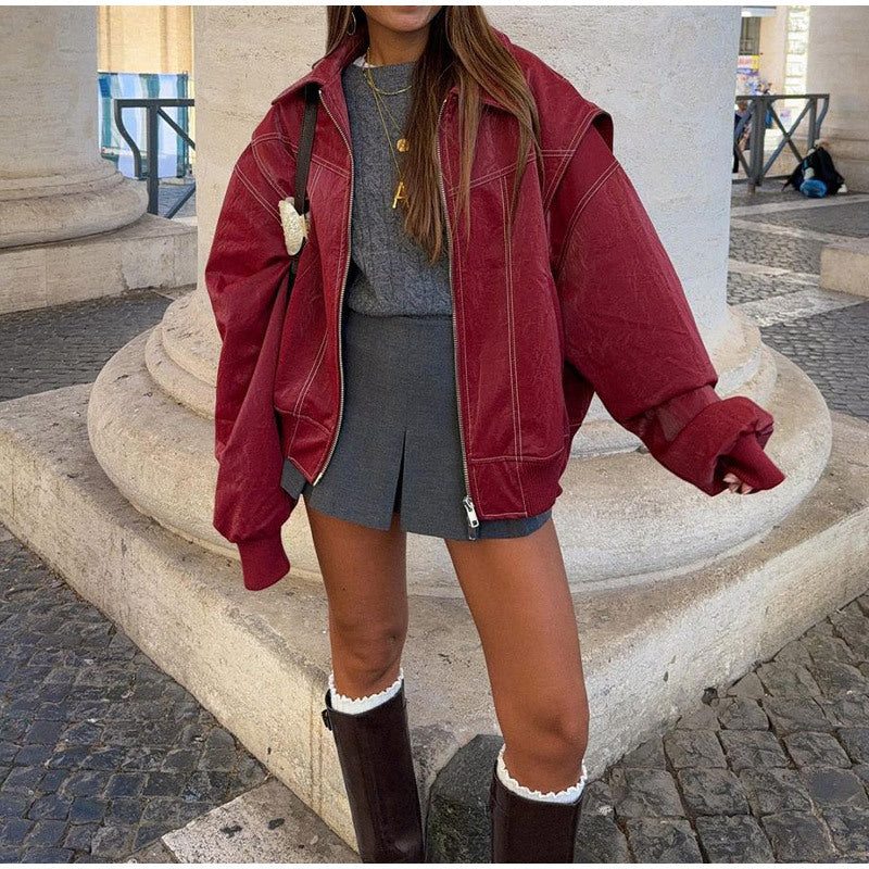 Jaidyn - Oversized-bomberka dla kobiet
