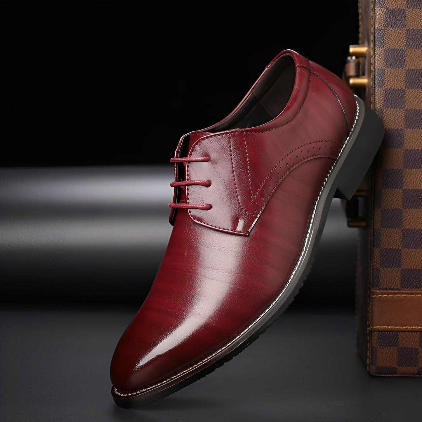 Desmond - Eleganckie skórzane buty z brogue dla mężczyzn
