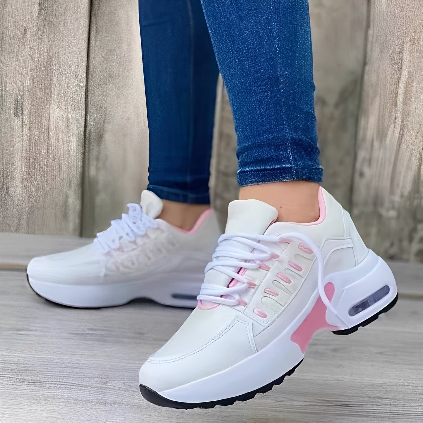 Evaline - Luźne Buty Sportowe z Siatki dla Kobiet