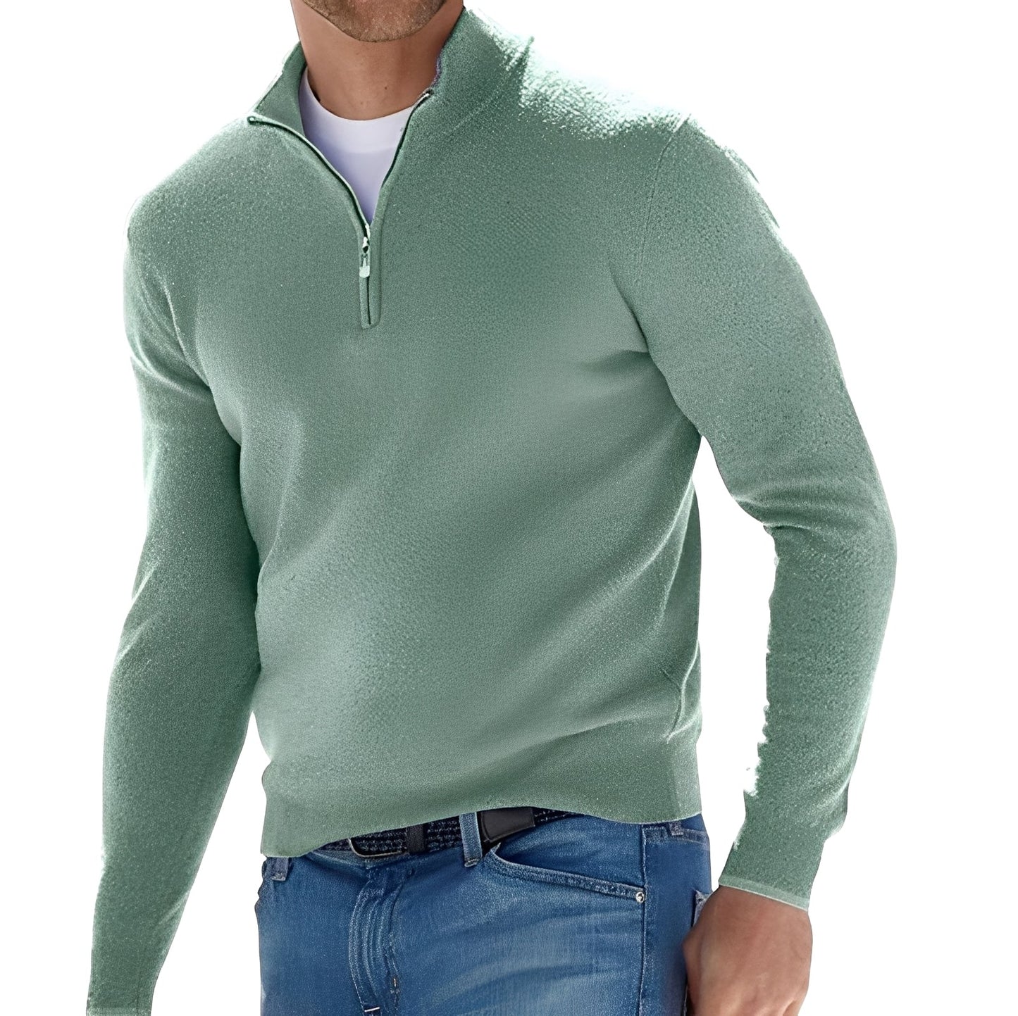 Nash - Męski sweter z suwakiem