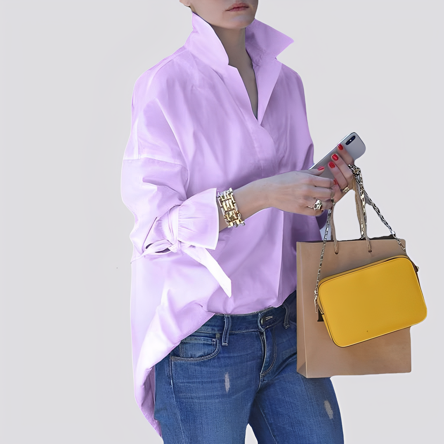 Monica - Luźna, wygodna bluzka dla kobiet