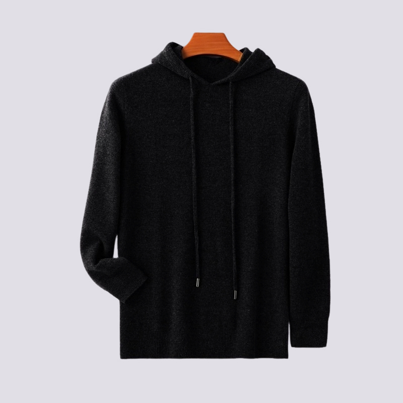 Adrian - Luźny, ciepły kaszmirowy hoodie dla mężczyzn