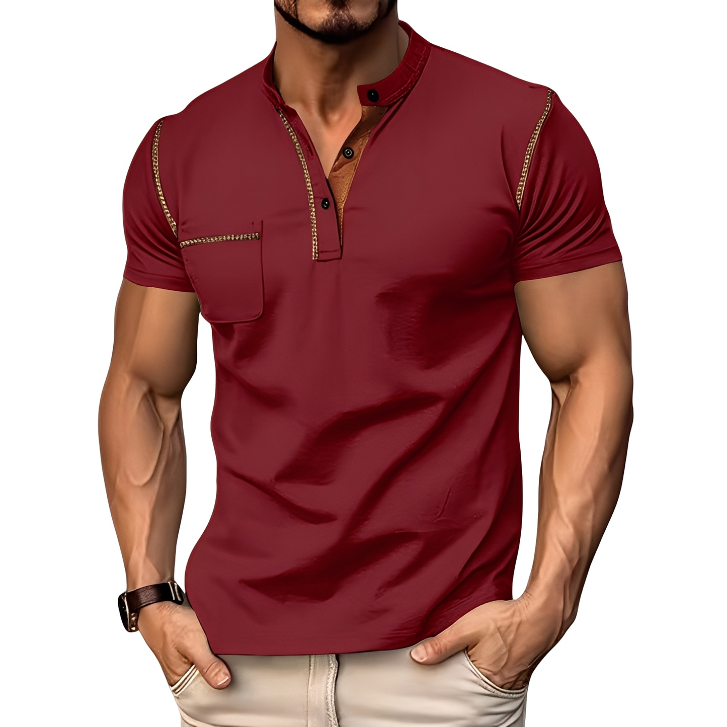 Brandon - Elegancka, komfortowa męska koszulka polo