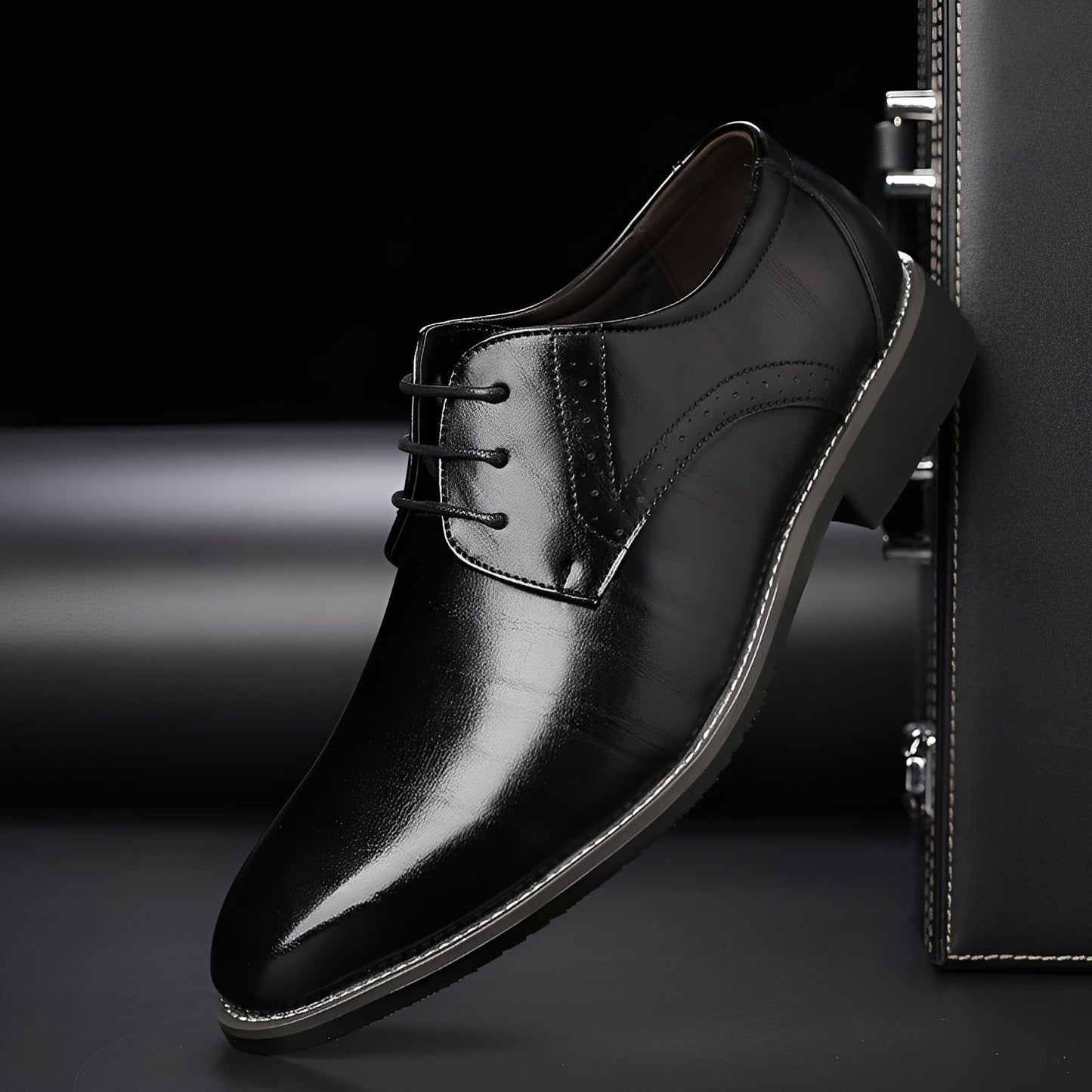 Desmond - Eleganckie skórzane buty z brogue dla mężczyzn