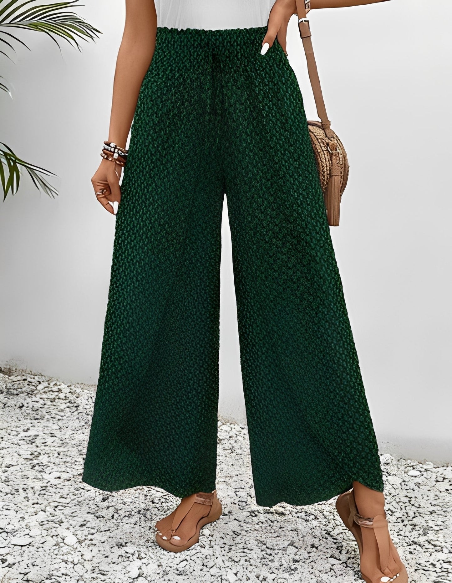 Hannah - Stylowe, płynące etno-spodnie dla dam