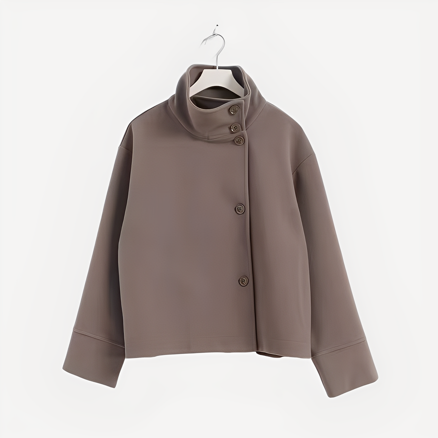 Carolyn - Elegancka wełniana kurtka jednorzędowa dla kobiet