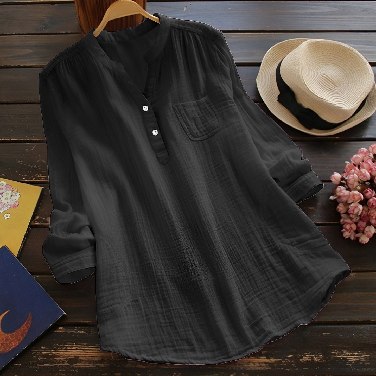 Claudia - Luźna, wygodna bluzka dla kobiet