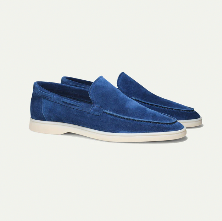 Lorenzo – Klasyczne zamszowe loafers dla mężczyzn