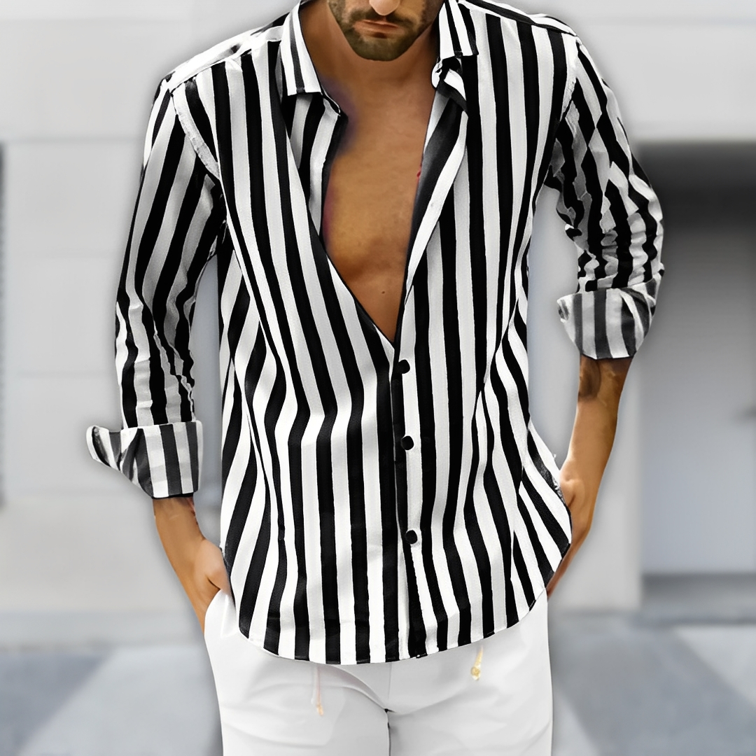 Antoney - Męska koszula na lato w paski